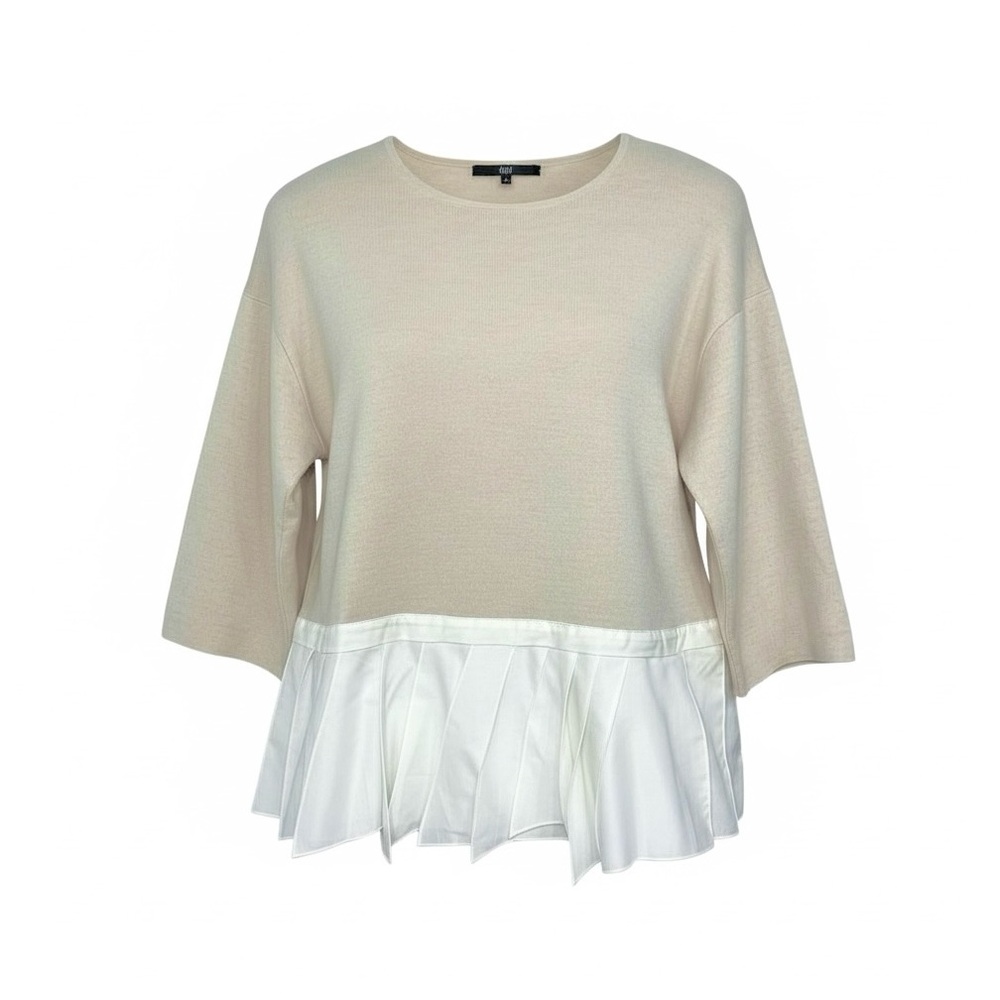 Tibi Wool Layered Look Twofer Sweater - Picture 3 of 11